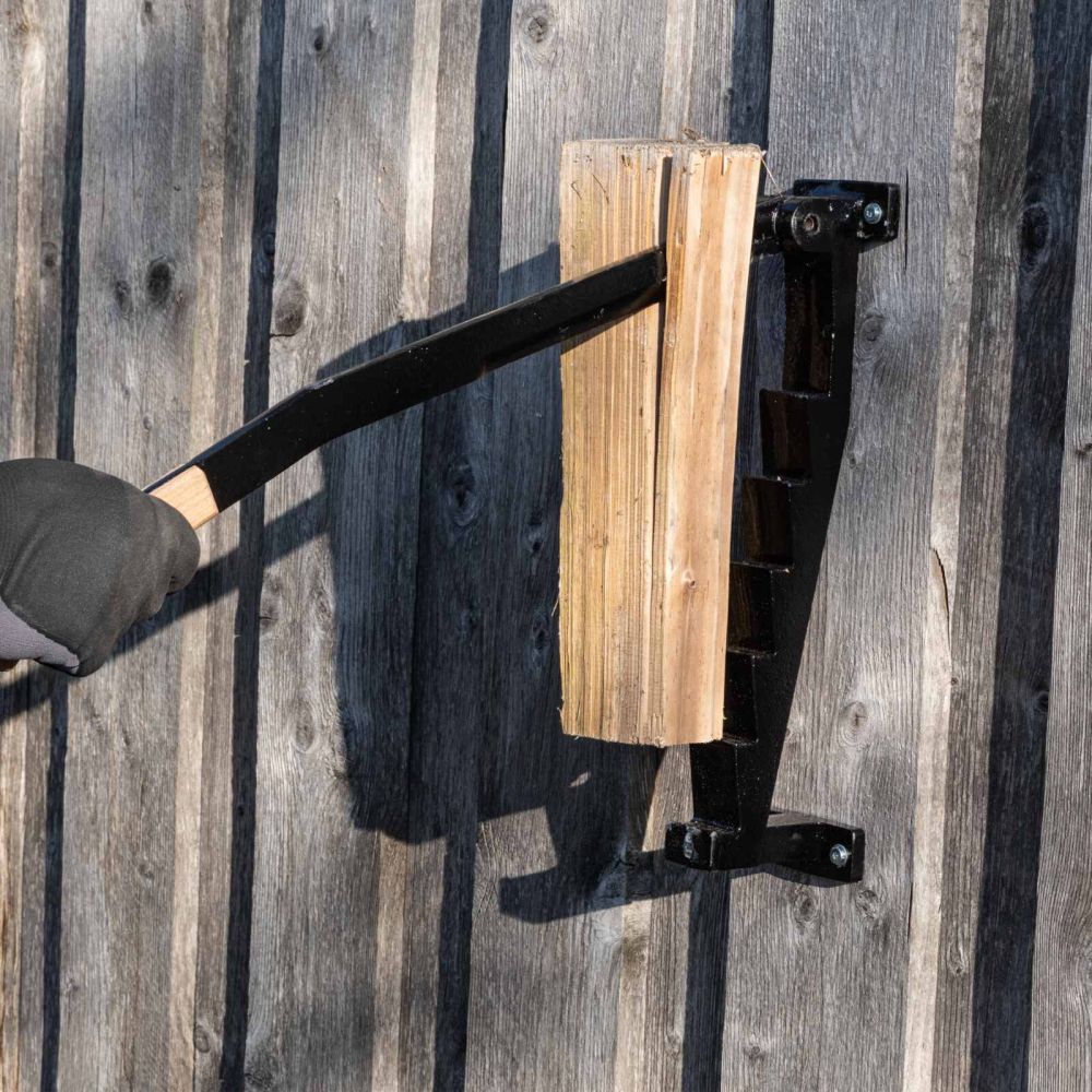 Scheppach Kindling Splitter, 220mm Blade, 340mm Log Capacity, Wall-Mounted Design, Cast Iron Construction Scheppach Kindling Splitter, 220mm Blade, 340mm Log Capacity, Wall-Mounted Design, Cast Iron Construction